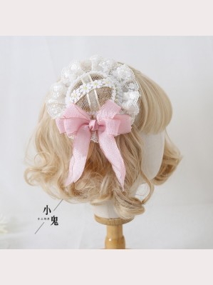 Bowknot Mesh Classic Lolita Style Hat (LG82)